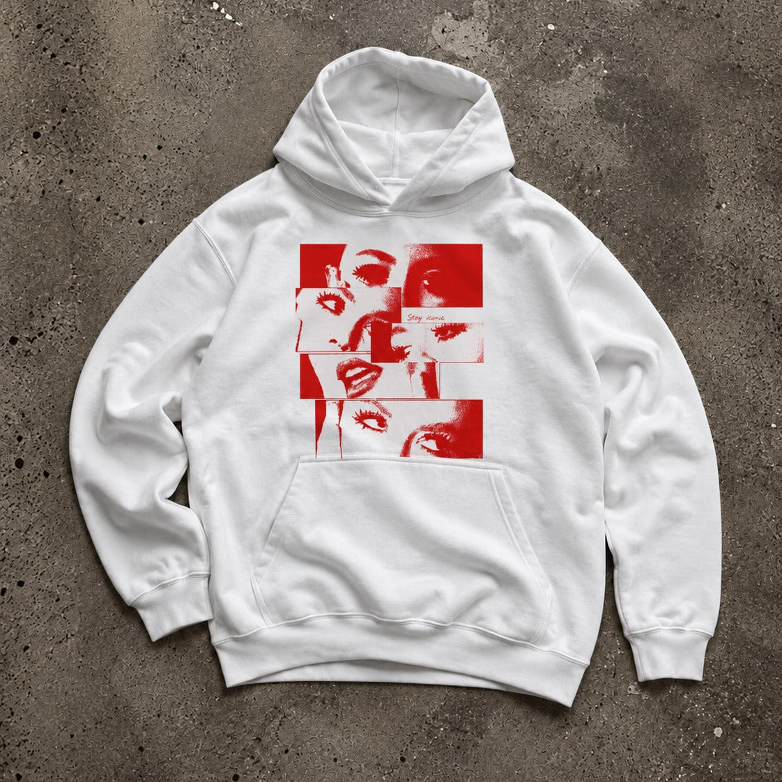 Red Fragments Hoodie